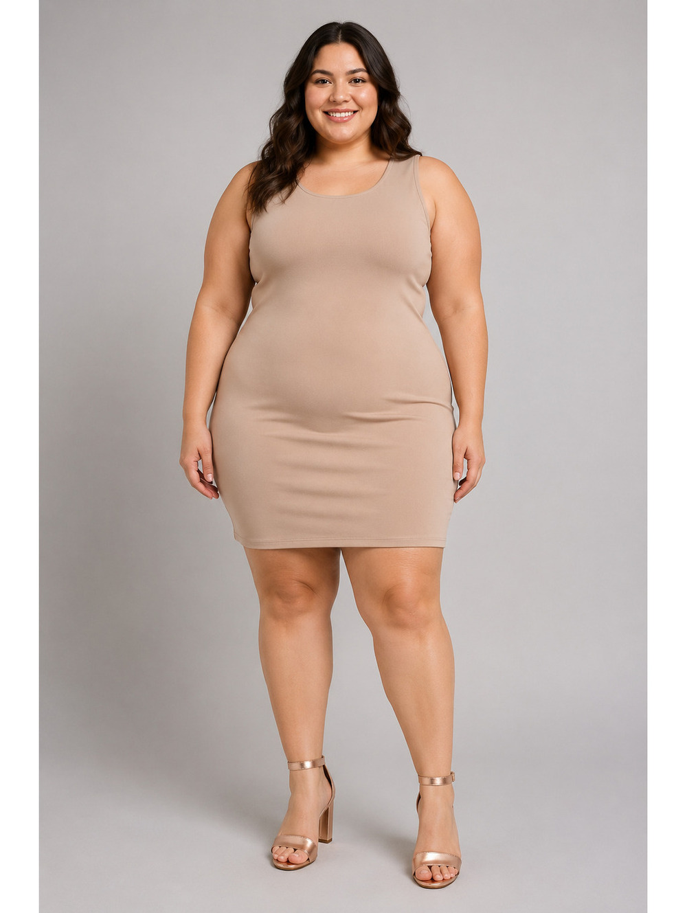 Torrid NIB Rose Gold Two Strap Tapered Heel